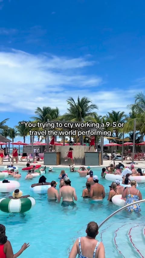 Instagram post by @dancetojazz for Virgin Voyages. Caption reads: [...] that audition and chase your dreams....