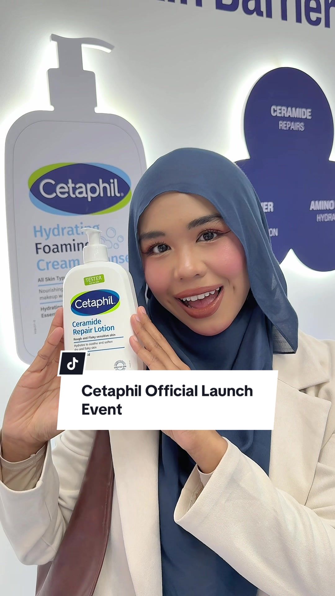 TikTok post by @qstnaadi for Cetaphil. Caption reads: [...] is your sign to stop settling for less....
