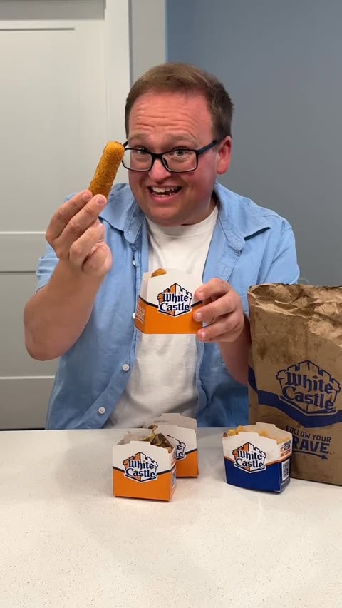 Instagram post by @b_randonbaker for White Castle. Caption reads: #ad I was craving @whitecastle so much my inner....