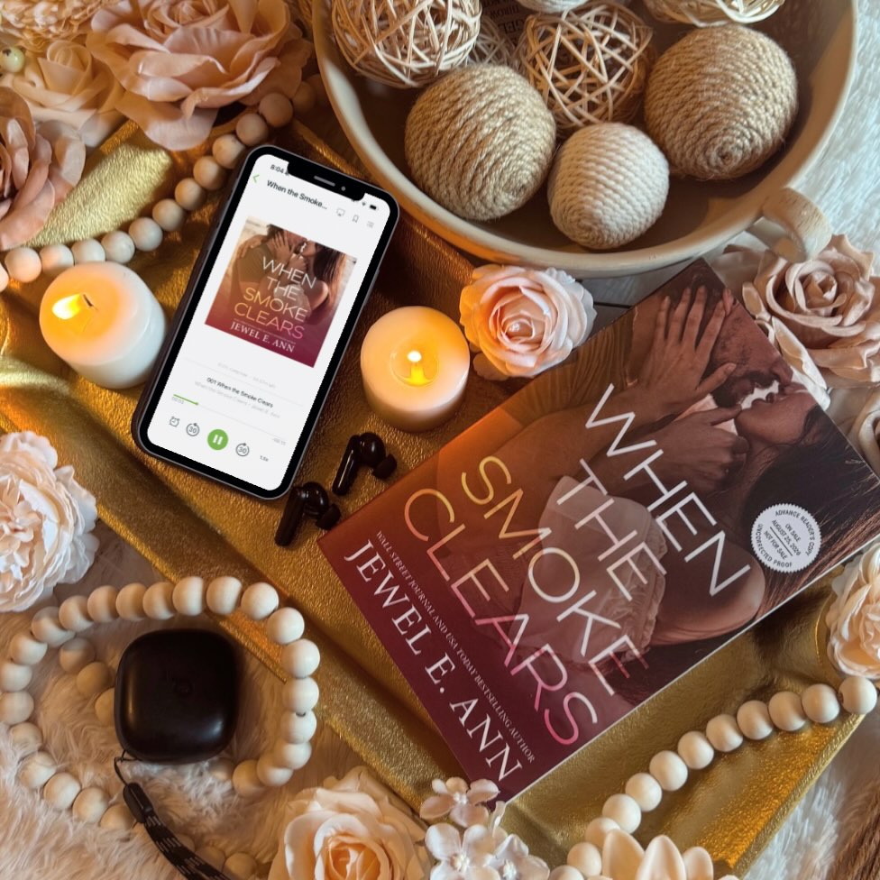 Instagram post by @therippedlibrarian for Valentine PR. Caption reads: BOOK REVIEW: When The Smoke Clears by Jewel E. Ann....