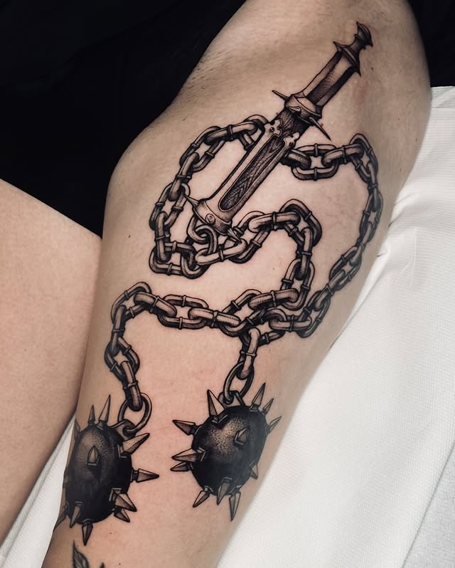 Instagram post by @spence.tattoos for Killer Ink Limited. Caption reads: Healyn came all the way from the us west coast to....