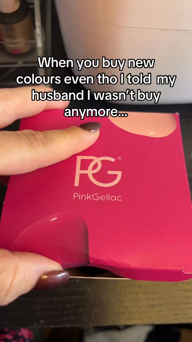 Instagram post by @maaikes_nail_boutique for Pink Gellac. Caption reads: What must be done, must be done 💁🏻‍♀️ never....