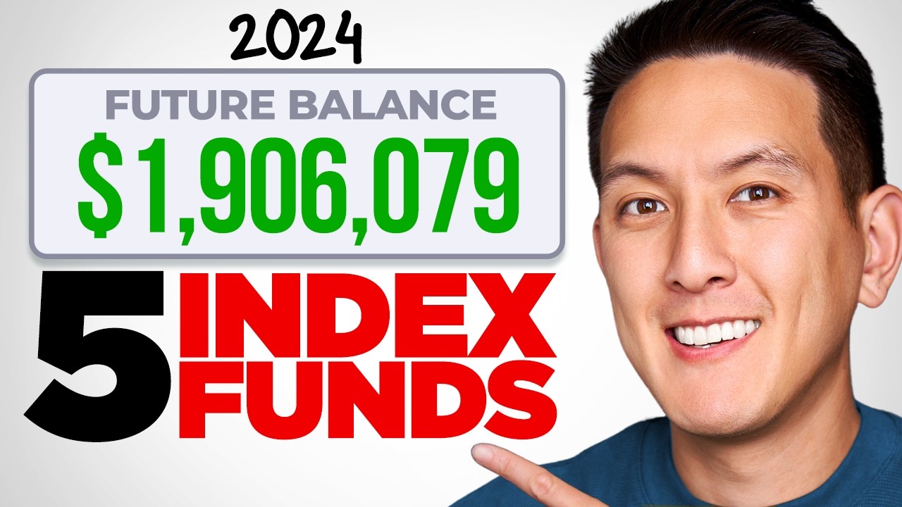 YouTube post by @humphrey for Dropbox. Caption reads: The Best 5 Index Funds To Own For Life (2024....
