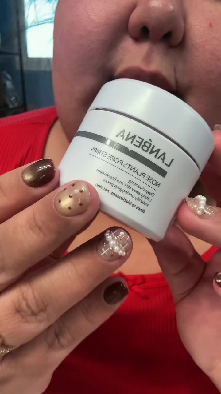 TikTok post by @tiffanibp_ for Lanbena. Caption reads: @Lanbena love this product so much makes my pores....
