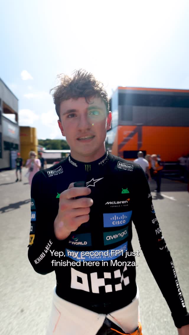 Instagram post by @alexdunneracing for Mclaren. Caption reads: “Really enjoyed it once again” 🫶

#McLaren #F1.