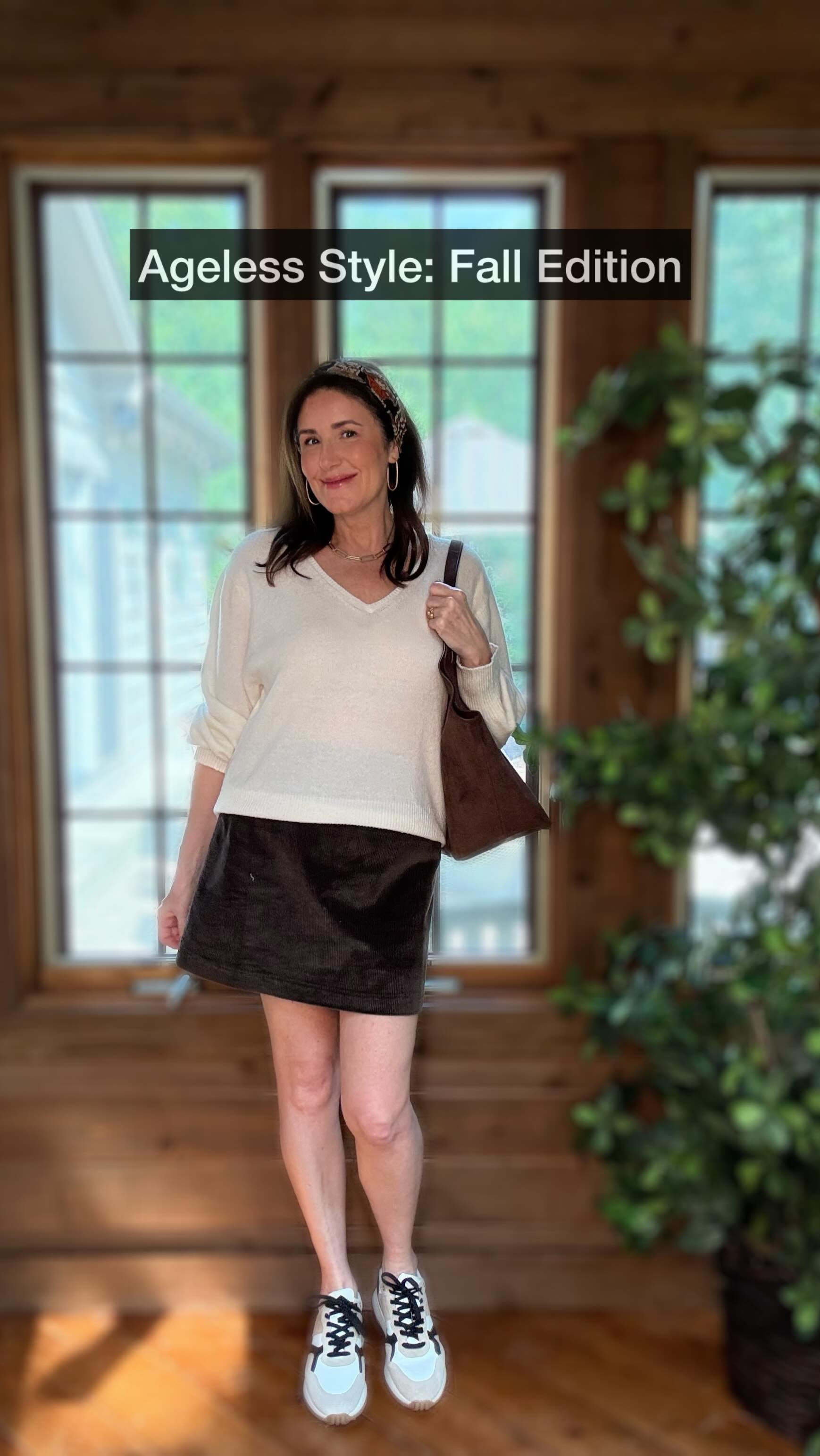 Instagram post by @evolvingover50 for Naot Shoes North America. Caption reads: Fall fashion, but make it comfortable ✨ I slipped....