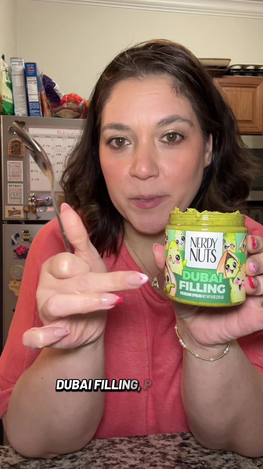 TikTok post by @ashleywatkins1114 for Nerdy Nuts. Caption reads: [...] the best jar I’ve ever gotten from @Nerdy....