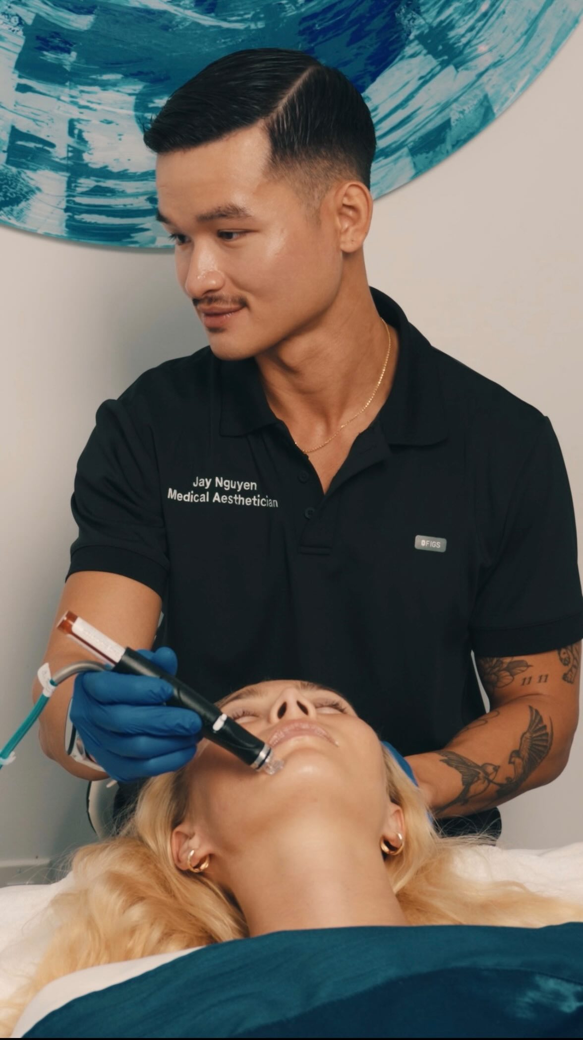 Instagram post by @butterskinbyjay for Hydrafacial. Caption reads: [...] ✨ I'm obsessed with the results from....
