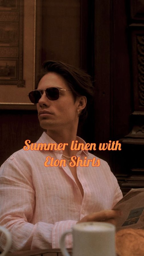 Instagram post by @lepetitarnd for Eton Shirts. Caption reads: [...] to change them yourself. „ - |AD|....