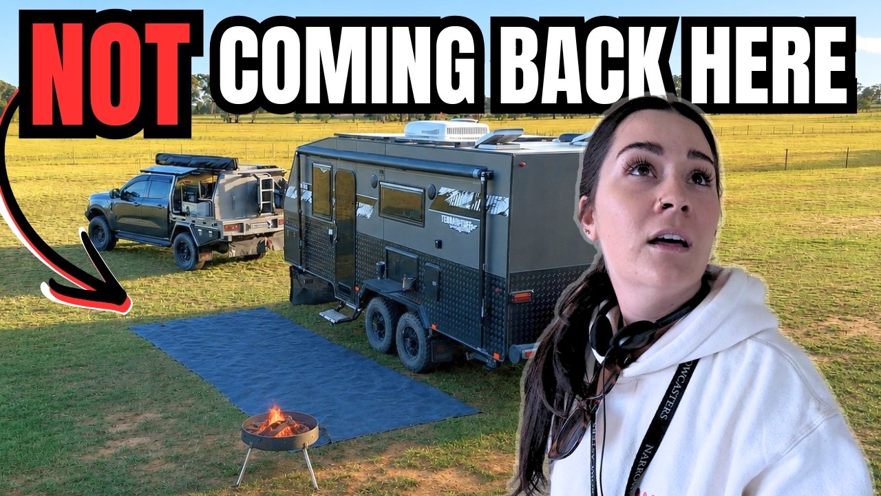 YouTube post by @CaravanAdventureAus for The Collagen. Caption reads: Welcome back! This week we're continuing our....