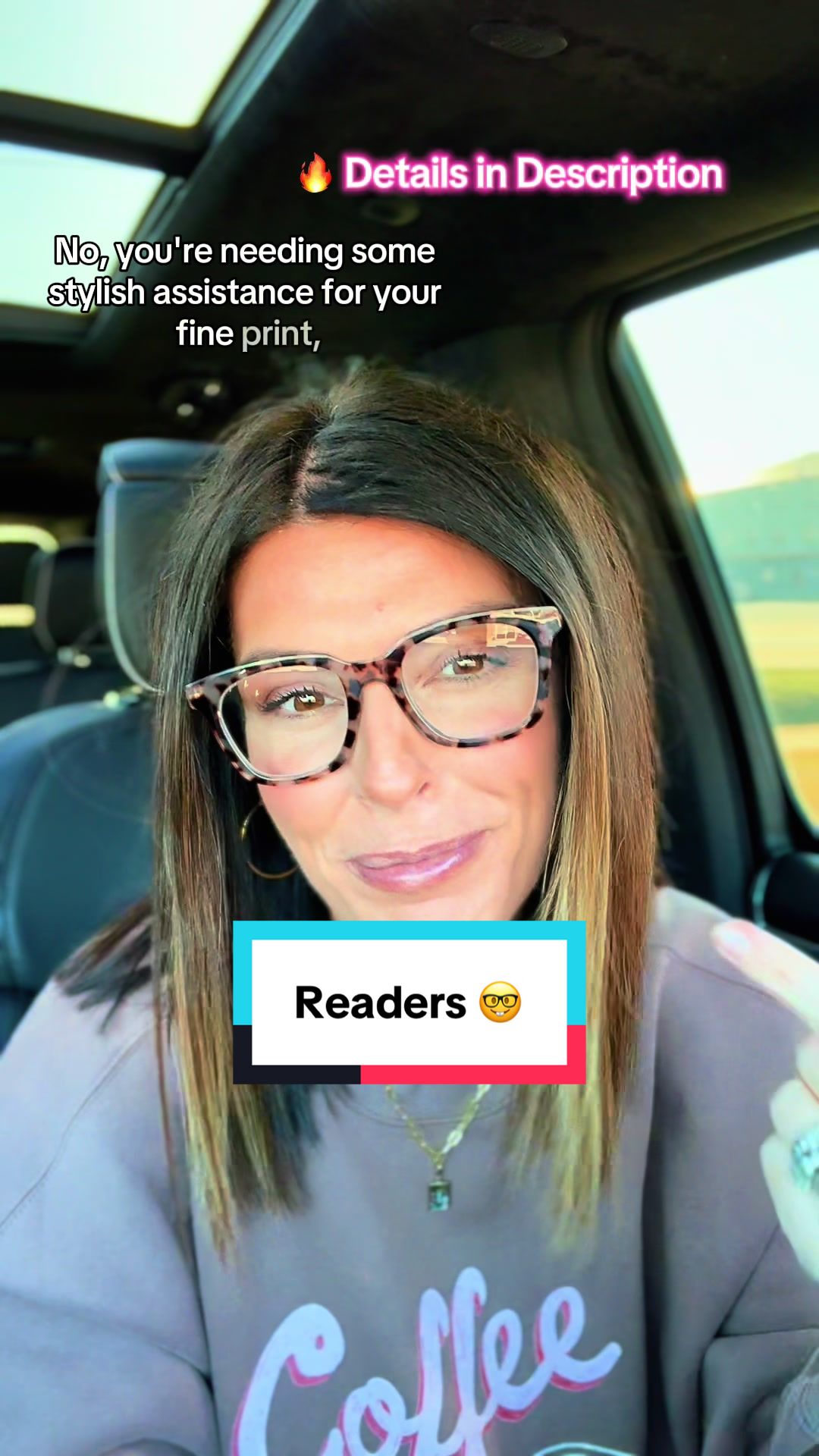 TikTok post by @d.morris80 for RESJOK Reading Glasses. Caption reads: [...] you 🤍 This brand of readers by @RESJOK....