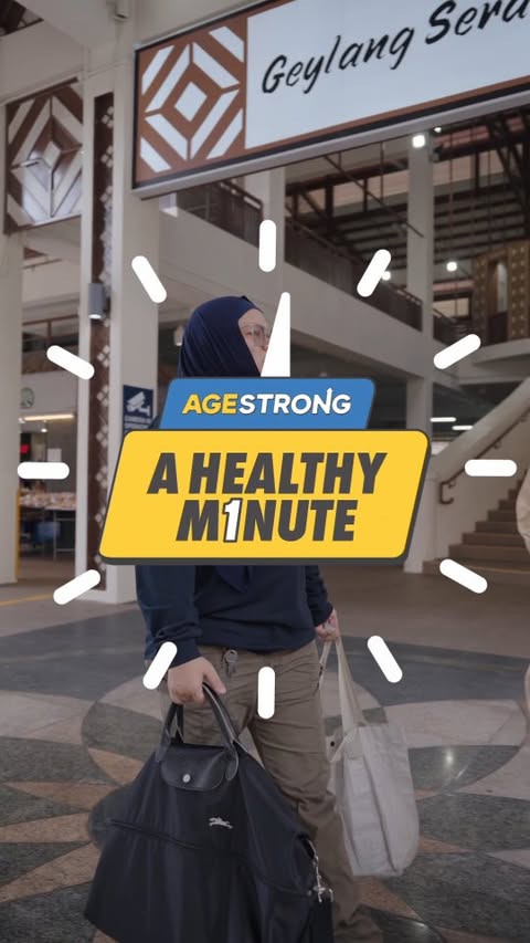 Instagram post by @makcikalertsg for Health Promotion Board. Caption reads: [...] that keeps our bones strong 🦴 Health....