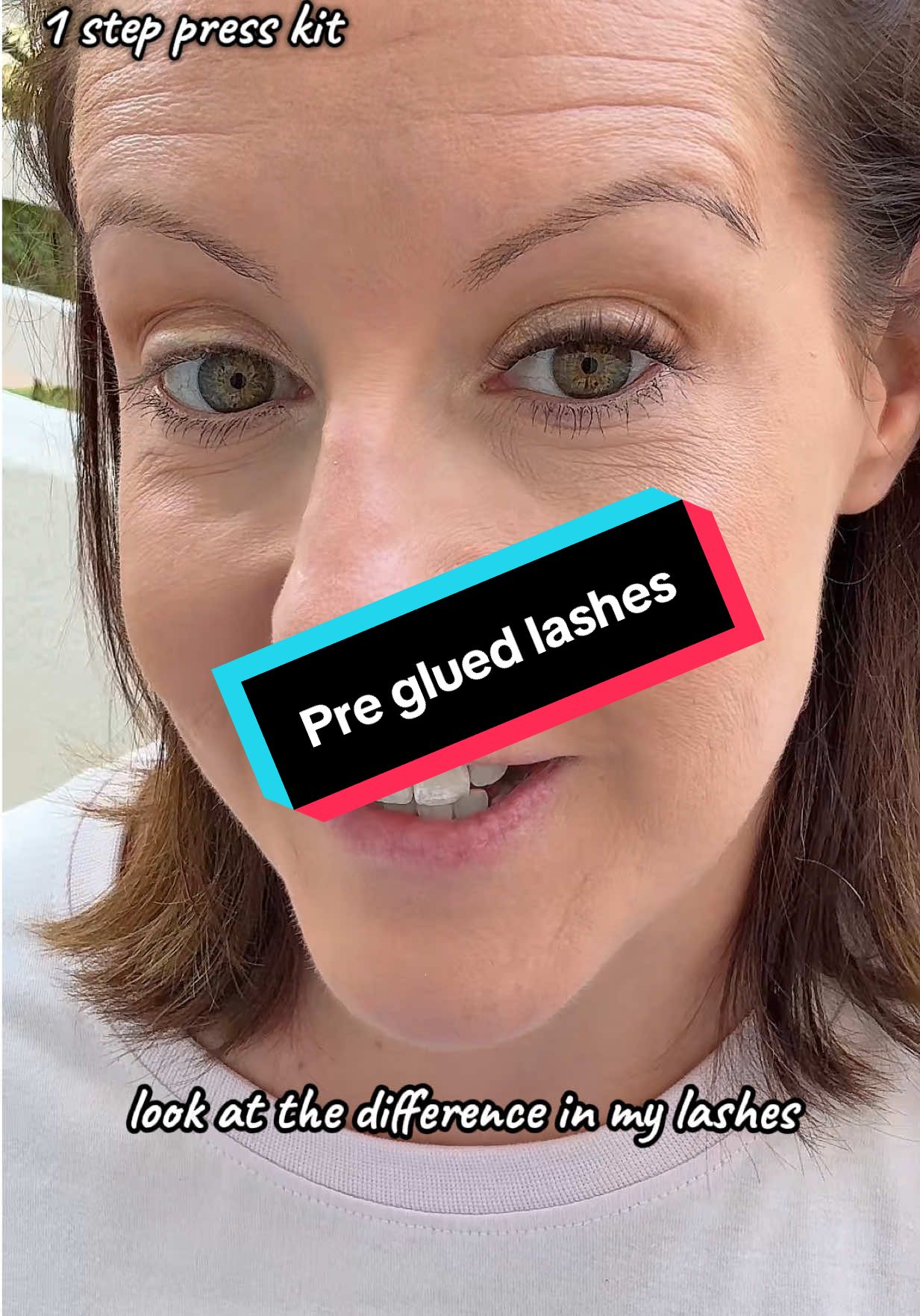 TikTok post by @nicdrane for TATTI LASHES. Caption reads: [...] swear by them on holiday! @TATTI LASHES....