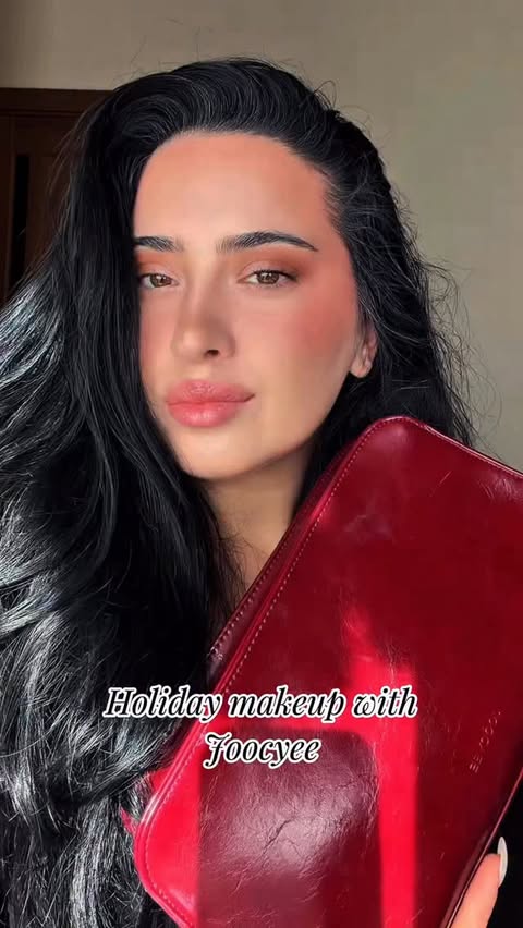 Instagram post by @ninorurua for JOOCYEE. Caption reads: Holiday makeup with @joocyee_official ❤️✨.