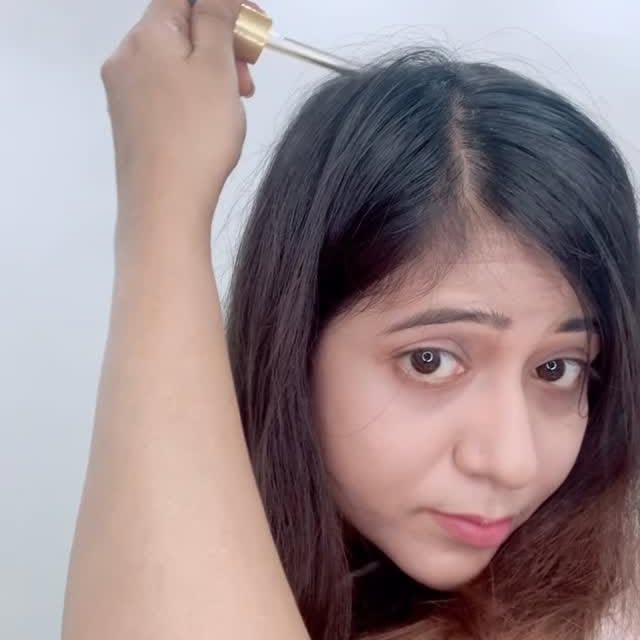 Instagram post by @burnlikesun786 for Indulekha. Caption reads: *Bringha Hair Growth Serum*—made with 100%....