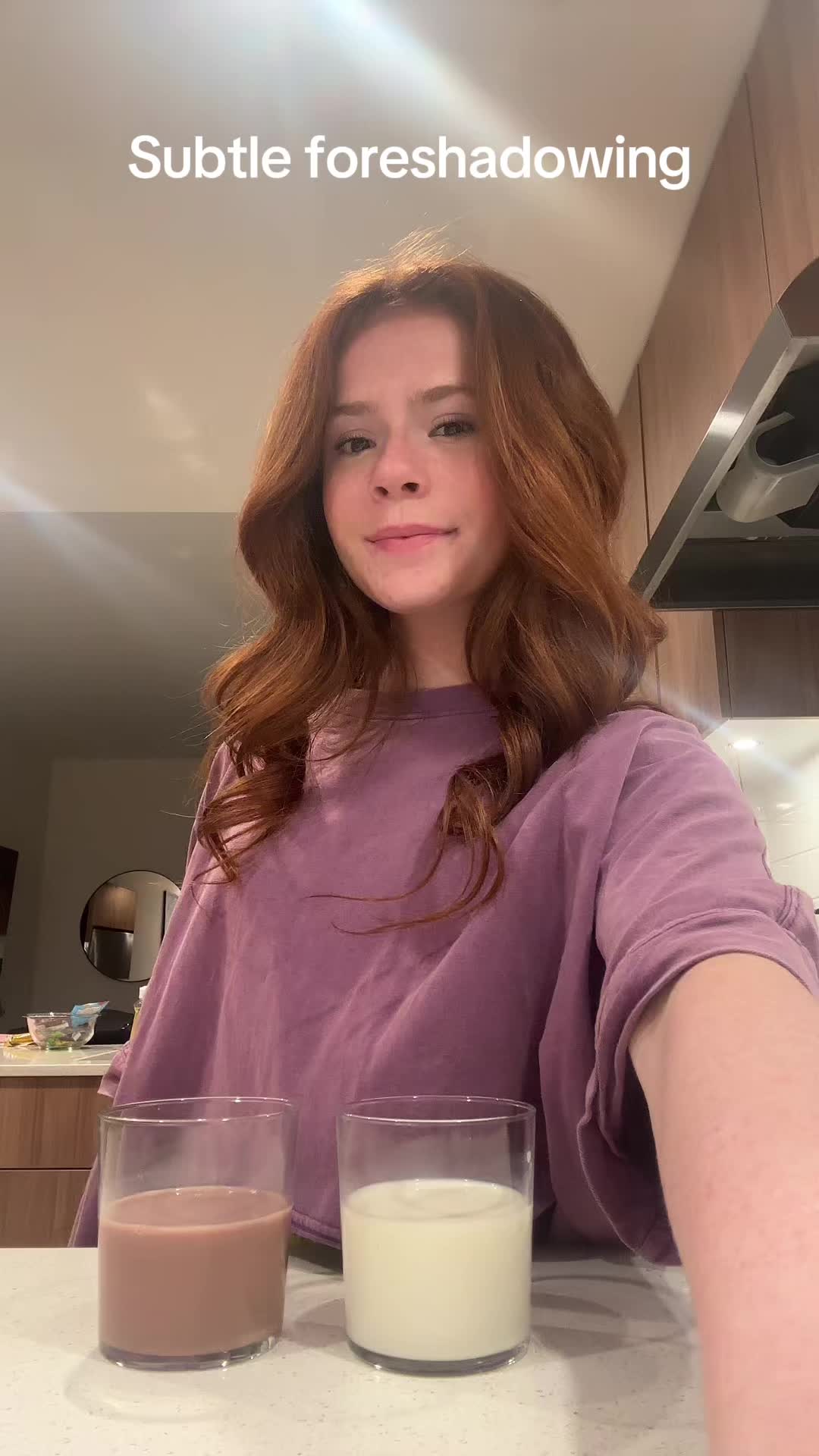 TikTok post by @harperzilmer4 for gonnaneedmilk. Caption reads: @Milk #milk #chocolatemilk #ad.