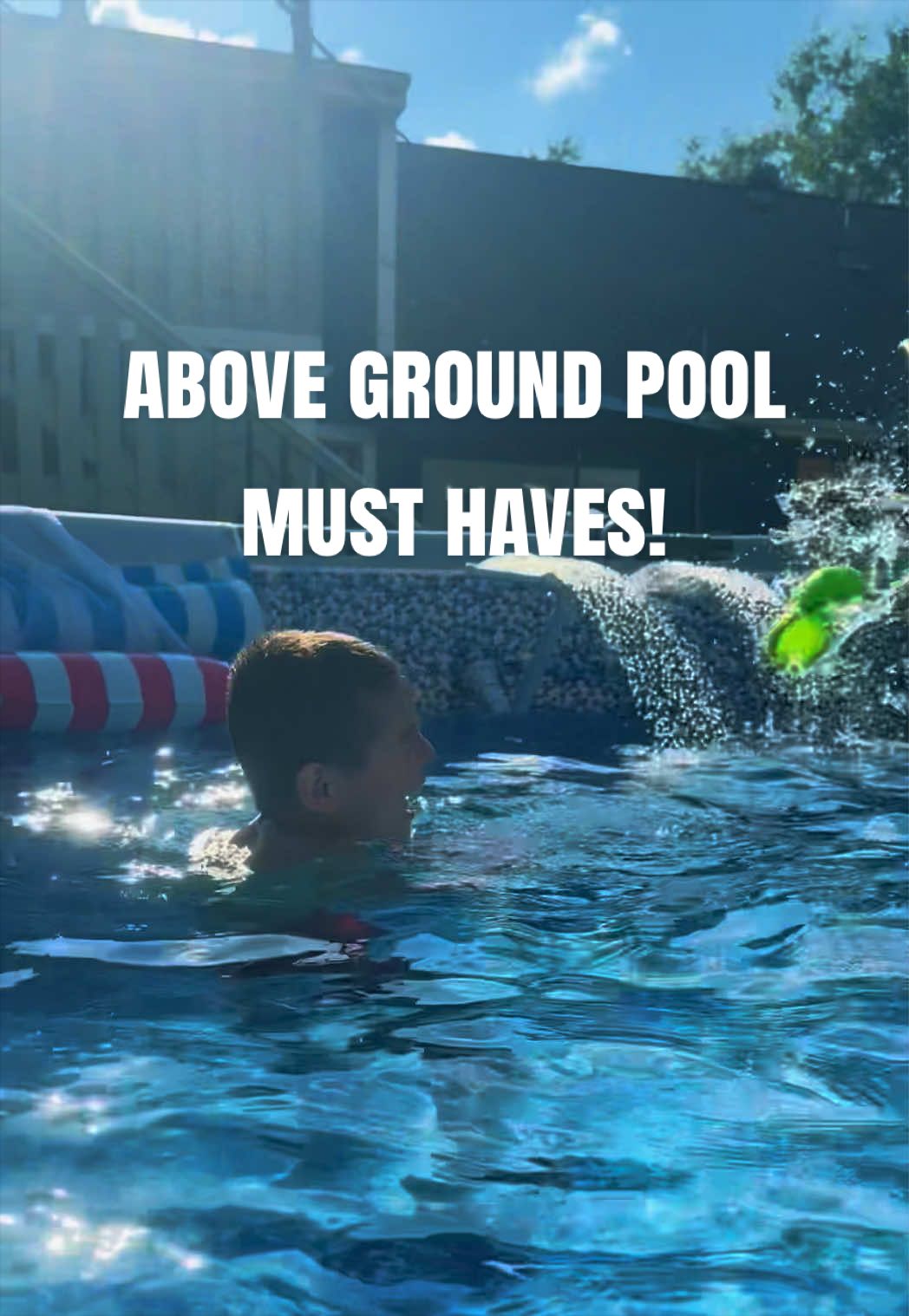 TikTok post by @evelyn._co for Poolhacker. Caption reads: [...] #poolmaintenance #poolmusthaves....
