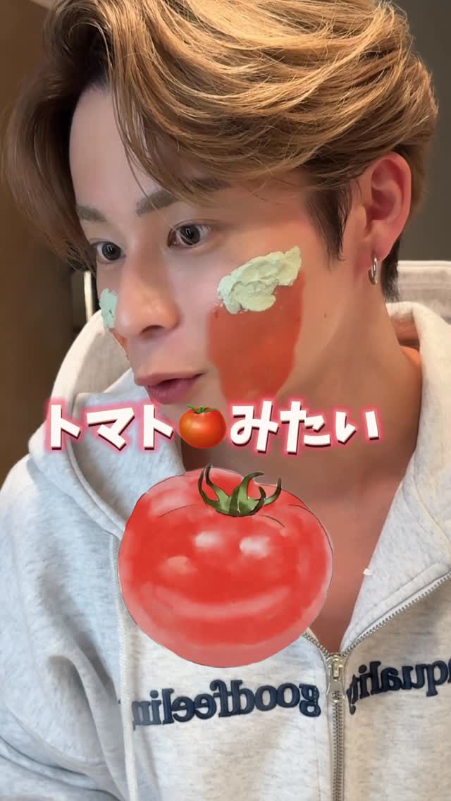 Instagram post by @s_katsuya_ for Fully Japan. Caption reads: まるでトマト🍅のような毛穴汚れ落としてくれるクレンザーがやばすぎる.......