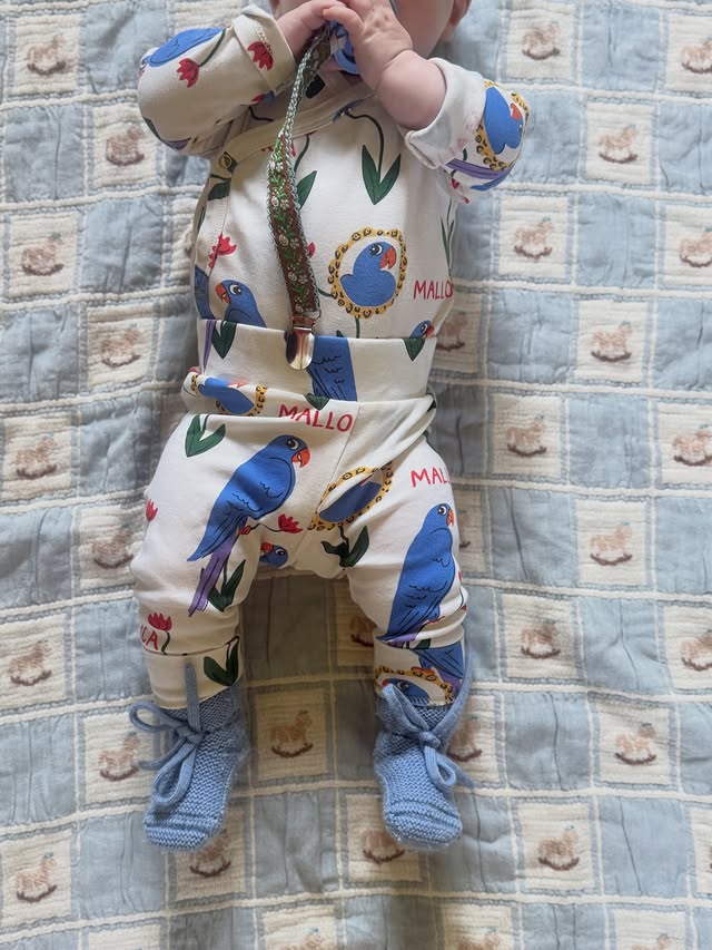 Instagram post by @_imogenolivia_ for BIBS. Caption reads: Otto’s outfits 🌀 some recent pre-heatwave outfits....