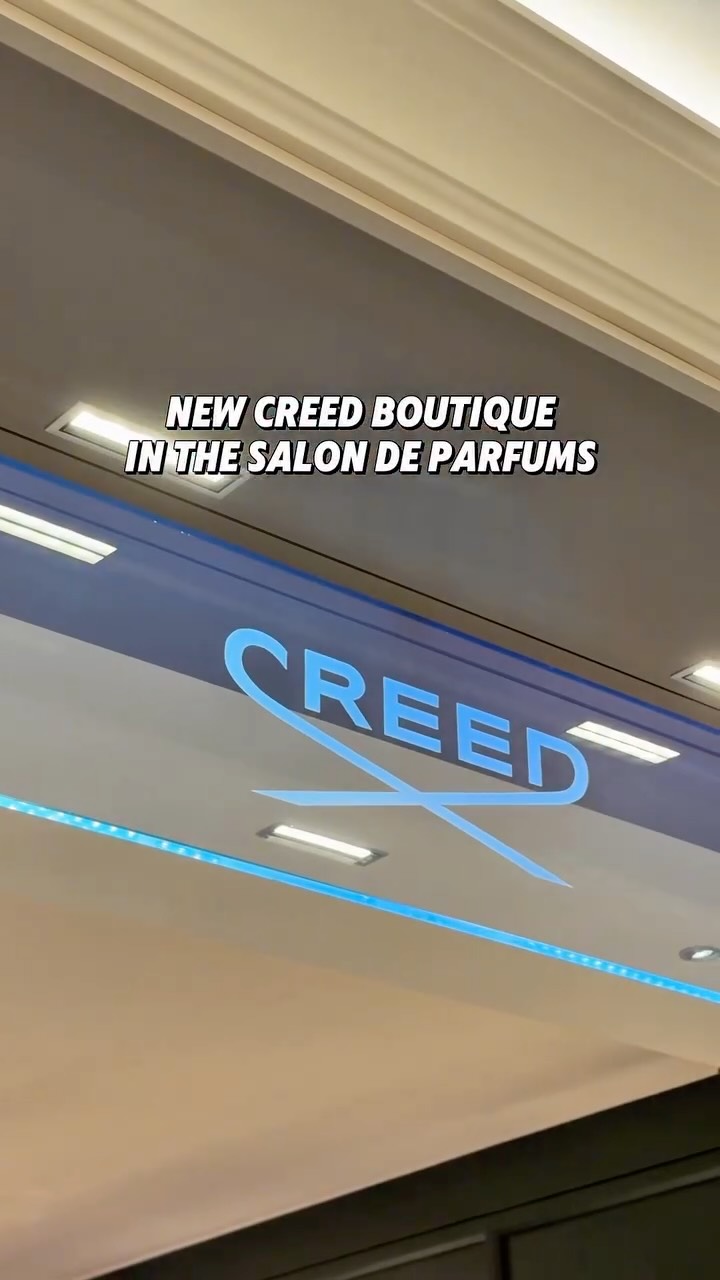 Instagram post by an influencer for Creed Fragrance. Caption reads: [...] place to start. *invite. #creedfragrance....