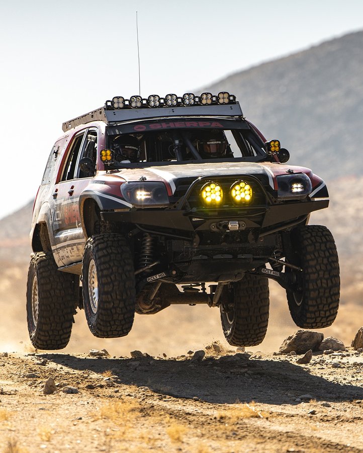 Instagram post by @sherpamotorsports for PRP Seats. Caption reads: Back in late January at King of the Hammers, we....