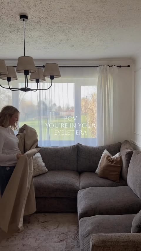 Instagram post by @your_average_home for Wilko. Caption reads: [...] curtains from @hellofurn - sold at....