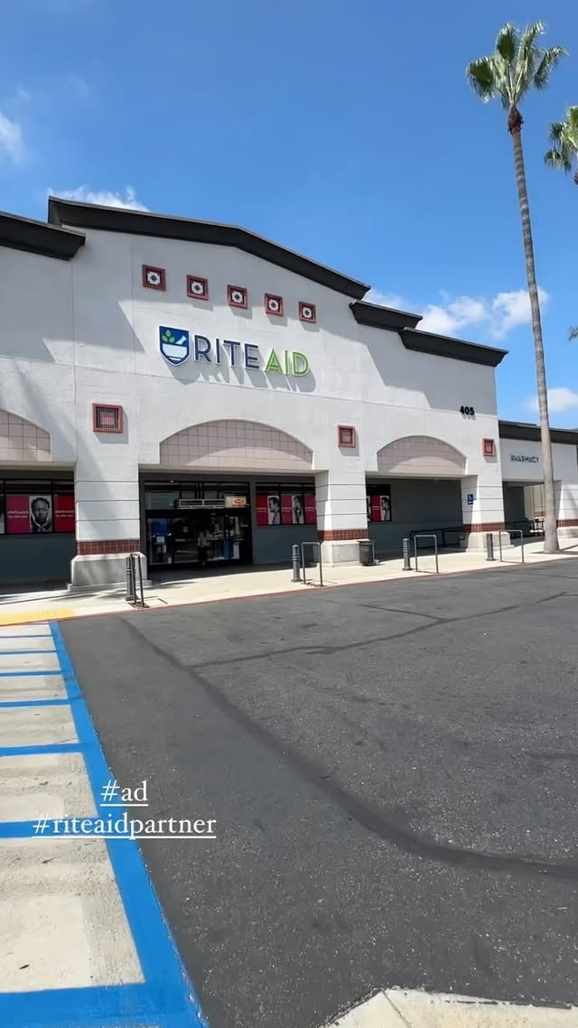 Instagram post by @charlottelqu for Rite Aid. Caption reads: @riteaid shopping haul 🫶🏻 Love how they have a....