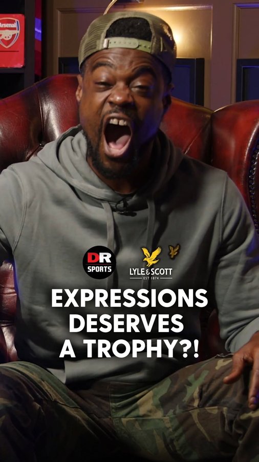 Instagram post by @drsports_media for Lyle & Scott. Caption reads: Ex thinks he deserves to see Spurs win the UEL....