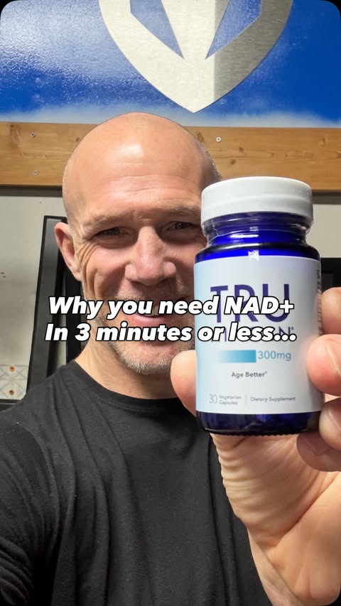 Instagram post by @bobbymaximus for TRU NIAGEN. Caption reads: You don’t slow down because you’re older — you....