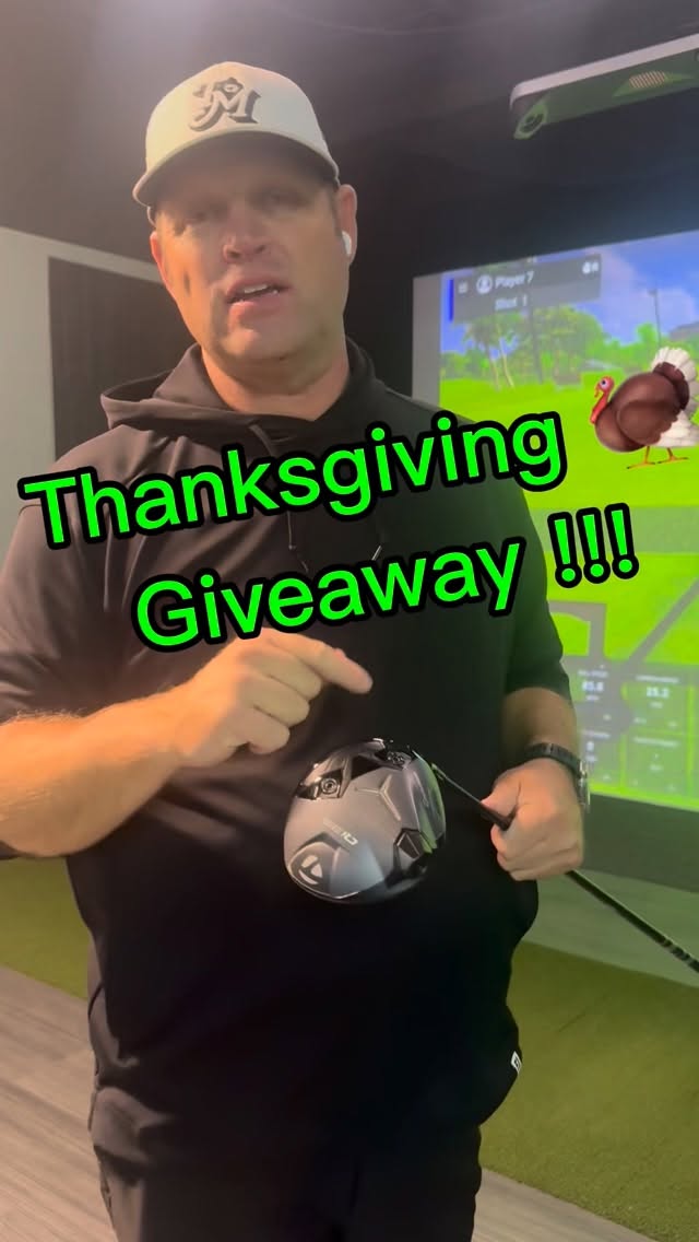 Instagram post by @fairwaylotto for TaylorMade Golf. Caption reads: [...] time. I’m giving away a BRAND NEW....