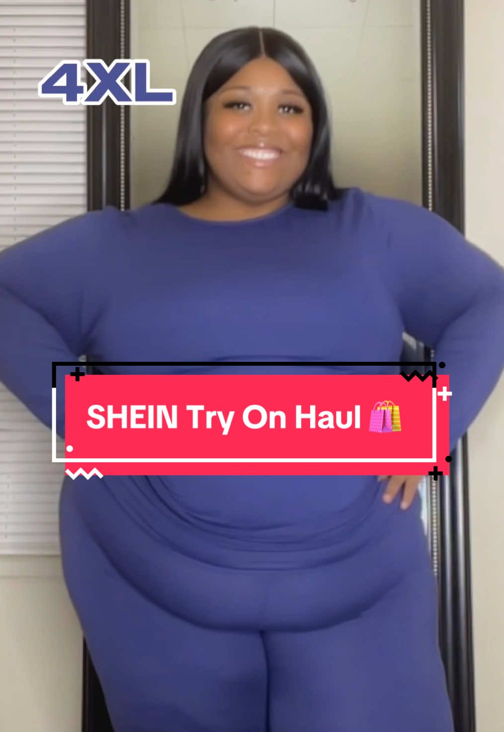 TikTok post by @vibingwithtiff for Shein. Caption reads: 🔍 Search Y4USK To Shop My Trendies Picks On....