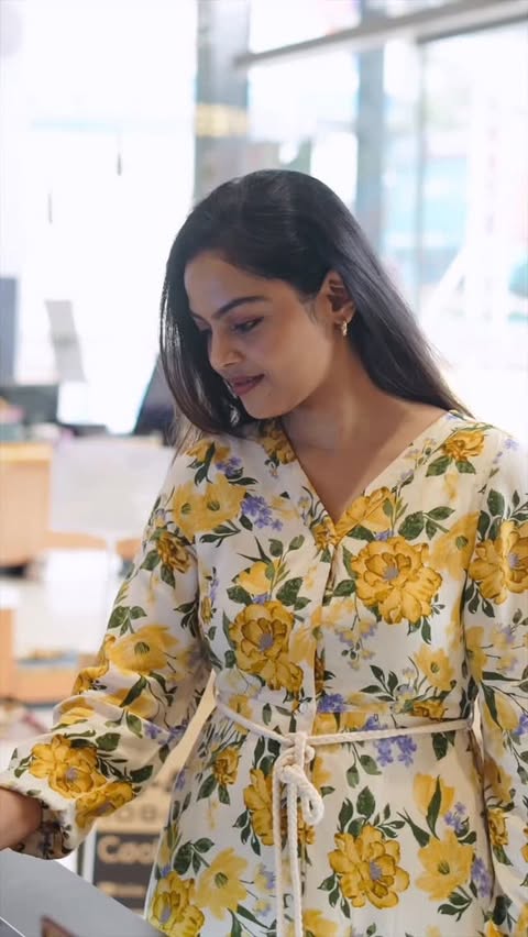 Instagram post by @v___pooja for Poorvika. Caption reads: Go to the nearest Poorvika showroom for your next....