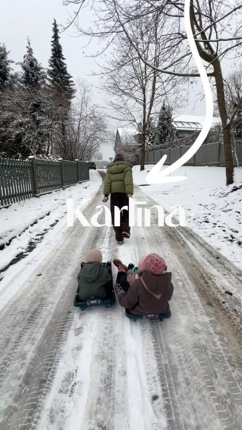 Instagram post by @karlinakramina for Rimi Latvija. Caption reads: esi kā Karlīna-
veic pasūtījumu....
