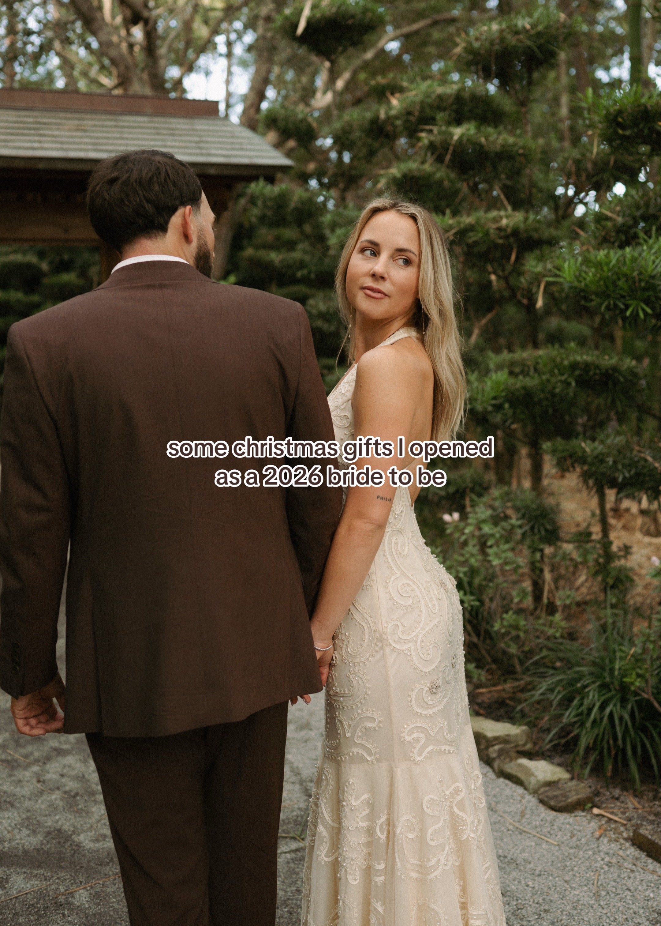 TikTok post by @shayshayjay for Good Molecules. Caption reads: [...] christmas as a fiancé 🥹🥰✨💌 @The RealReal....