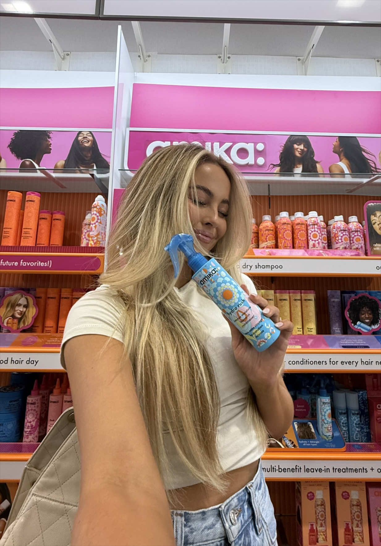 TikTok post by @mckennagoddard for Amika. Caption reads: [...] @Ulta Beauty 21+ Days of Beaury Sale is....