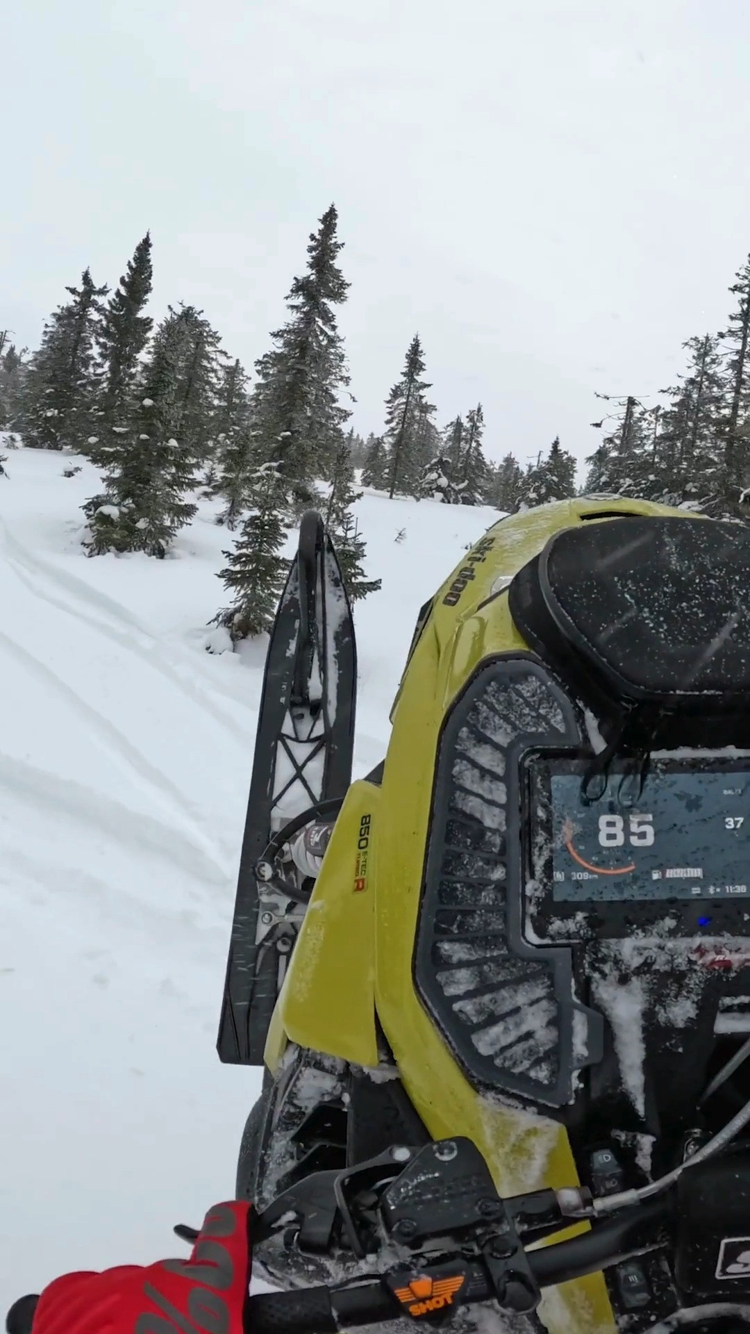 Instagram post by @rasmusjson for Ski-Doo. Caption reads: If only every day could look like this.....