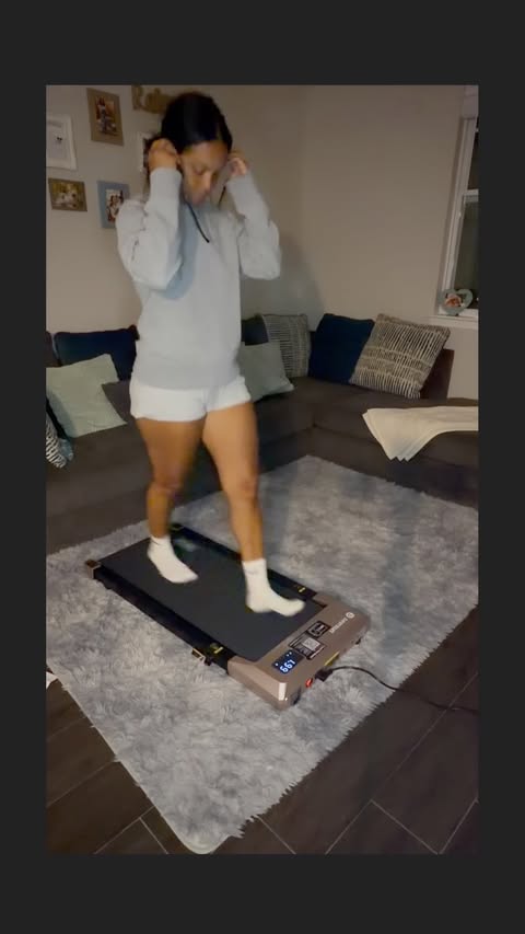 Instagram post by @ms.ashley.johnson for DeerRun. Caption reads: Thank you @deerrun_official for this walking pad-I....
