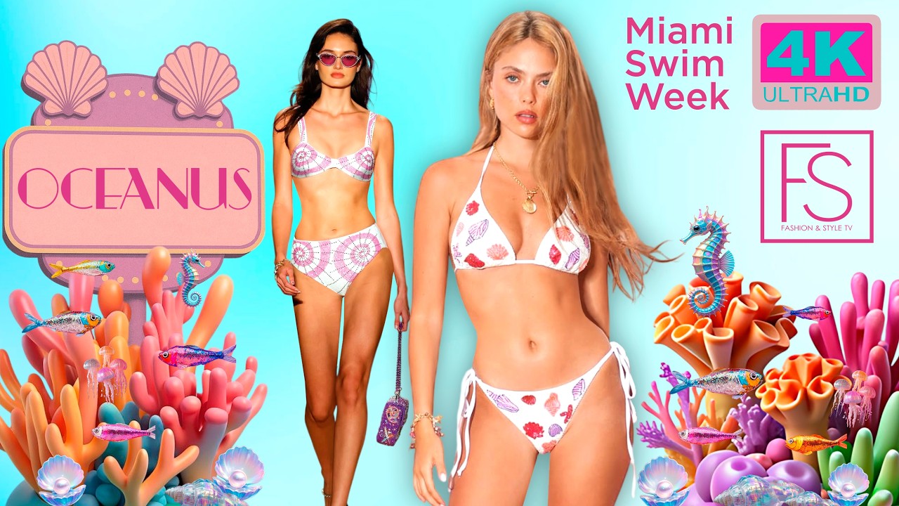 YouTube post by @FASHIONSTYLETV for SOJOS VISION. Caption reads: [...] TV. OCEANUS Swimwear partnered with Sojos....