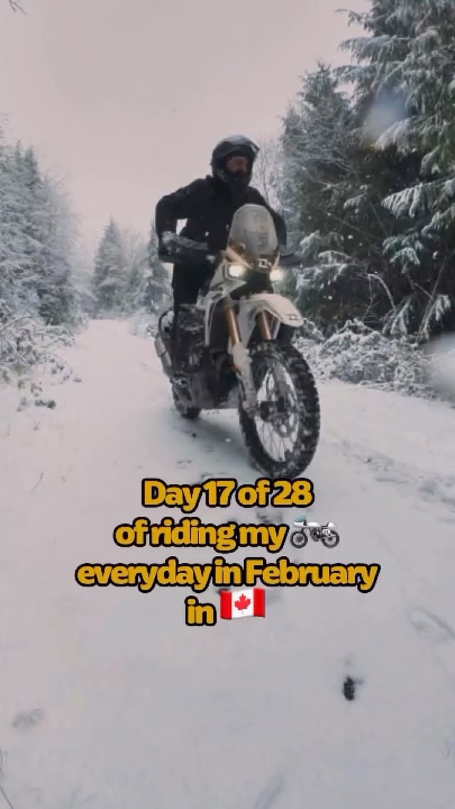 Instagram post by @raggedroadsmoto for Flying Eyes Optics. Caption reads: Day 17 of 28 of riding my 🏍️ every day in....
