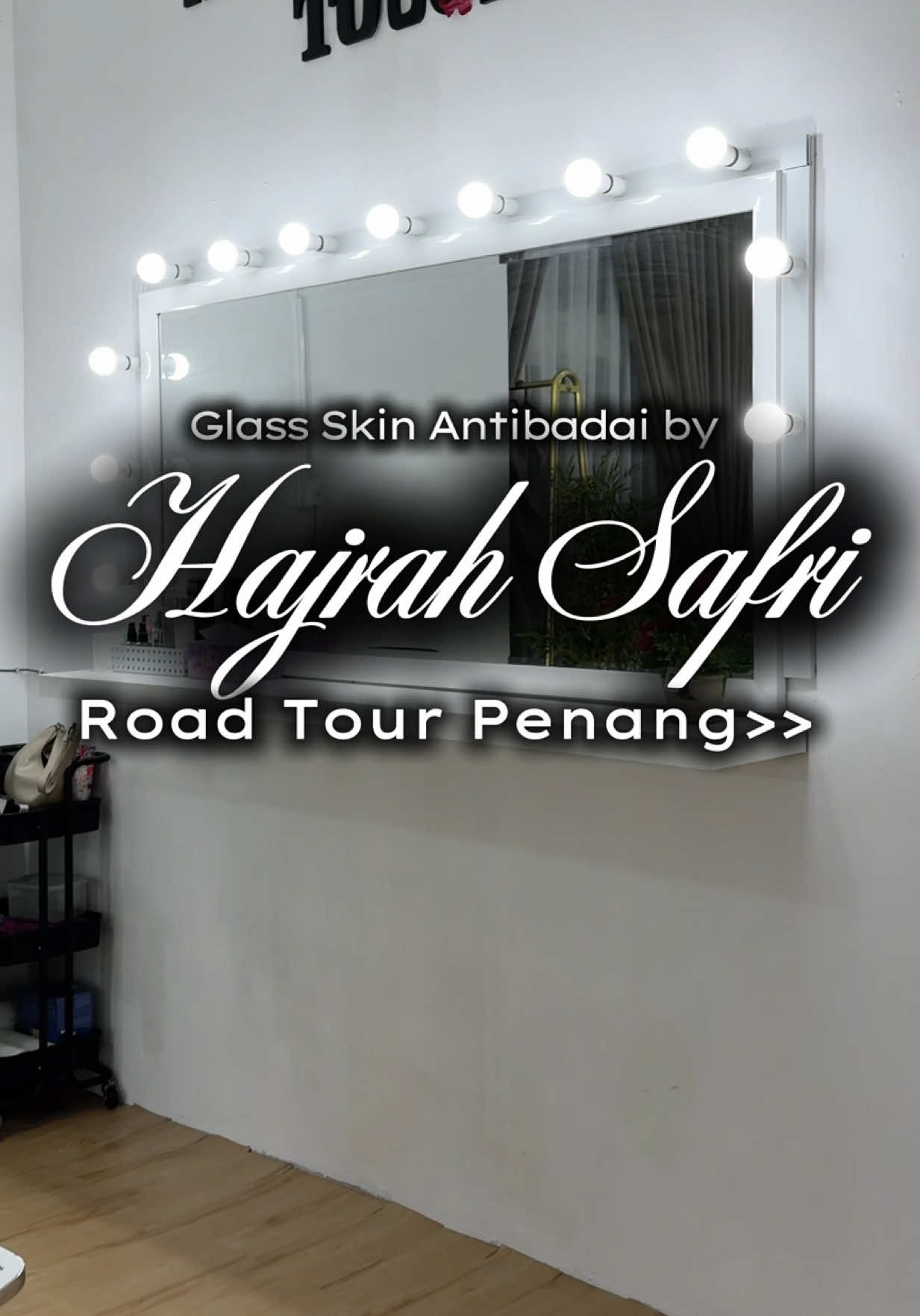 TikTok post by @hajrahsafri for Make Over. Caption reads: [...] for the stunning bridal attire. @Make Over....
