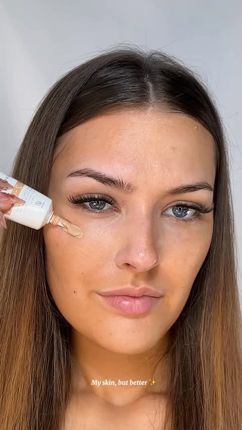 Instagram post by @leah.contentcreator for LUMENE. Caption reads: Trying the @lumene CC Colour Correction Cream ☁️....