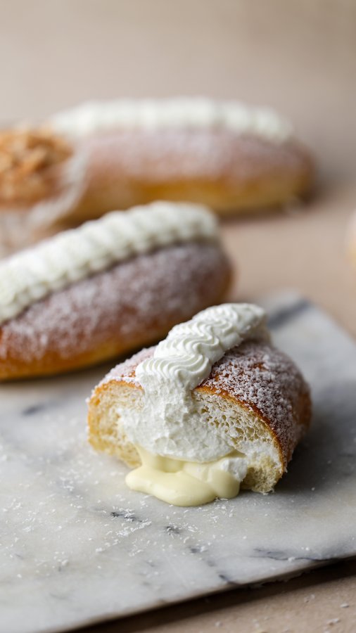 Instagram post by @youthsweets for Nellie's Free Range. Caption reads: coconut cream buns ft. @nelliesfreerange 🥥

I....