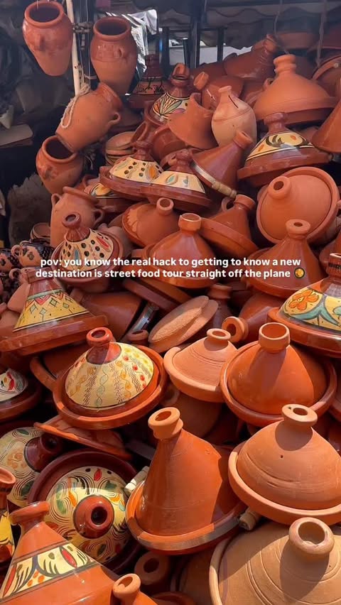 Instagram post by @nikki.on.her.way for GetYourGuide Creator Community. Caption reads: The Marrakech street food tour you don’t want to....