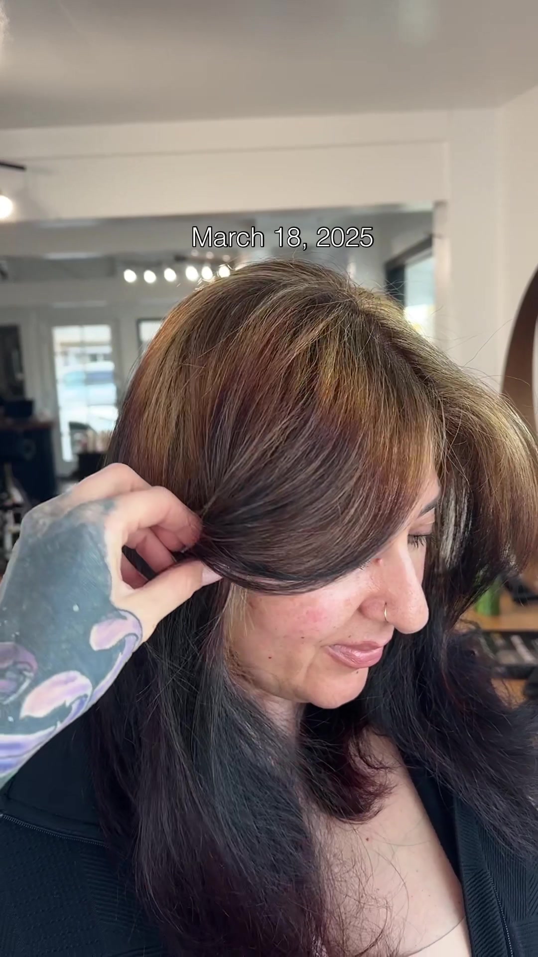 TikTok post by @lifeoflisag for Paul Mitchell. Caption reads: [...] I questioned my license this day 😂 Using....