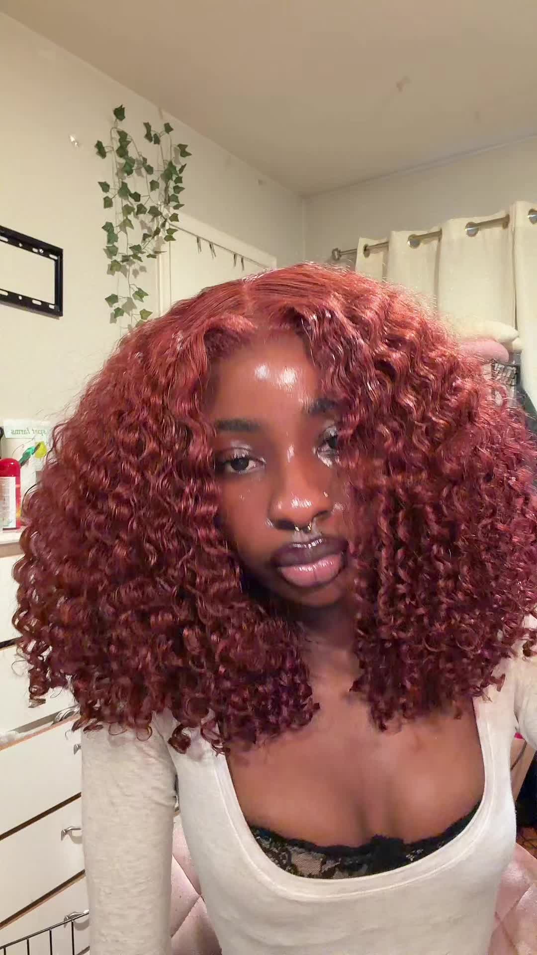 TikTok post by @sisidtm for Westkiss Hair. Caption reads: literally soo teaaa😍😍 hair is from @Westkiss....