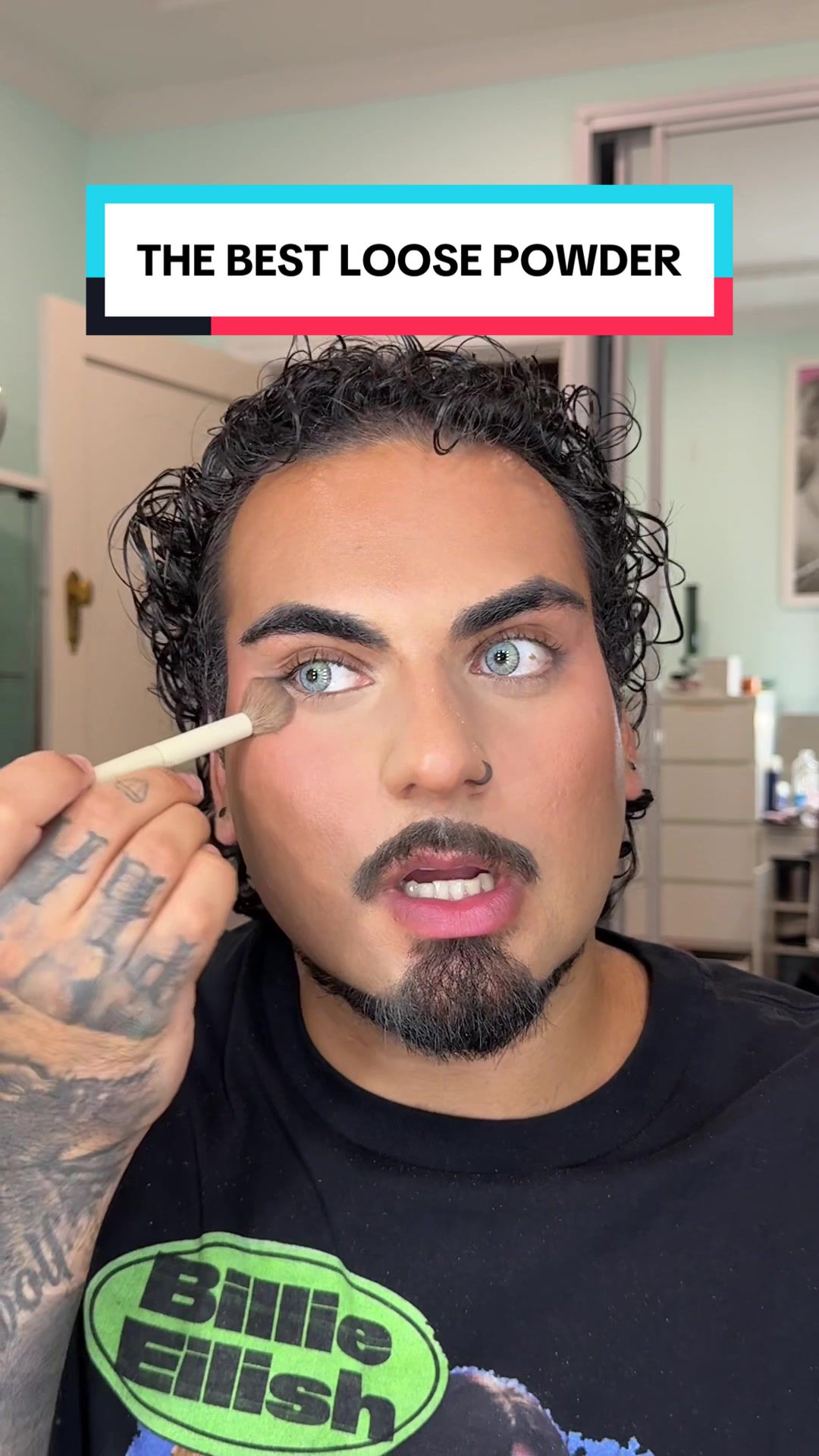 TikTok post by @scortezzbeauty for KimChi Chic Beauty. Caption reads: This powder is better than the cult favourite Huda....