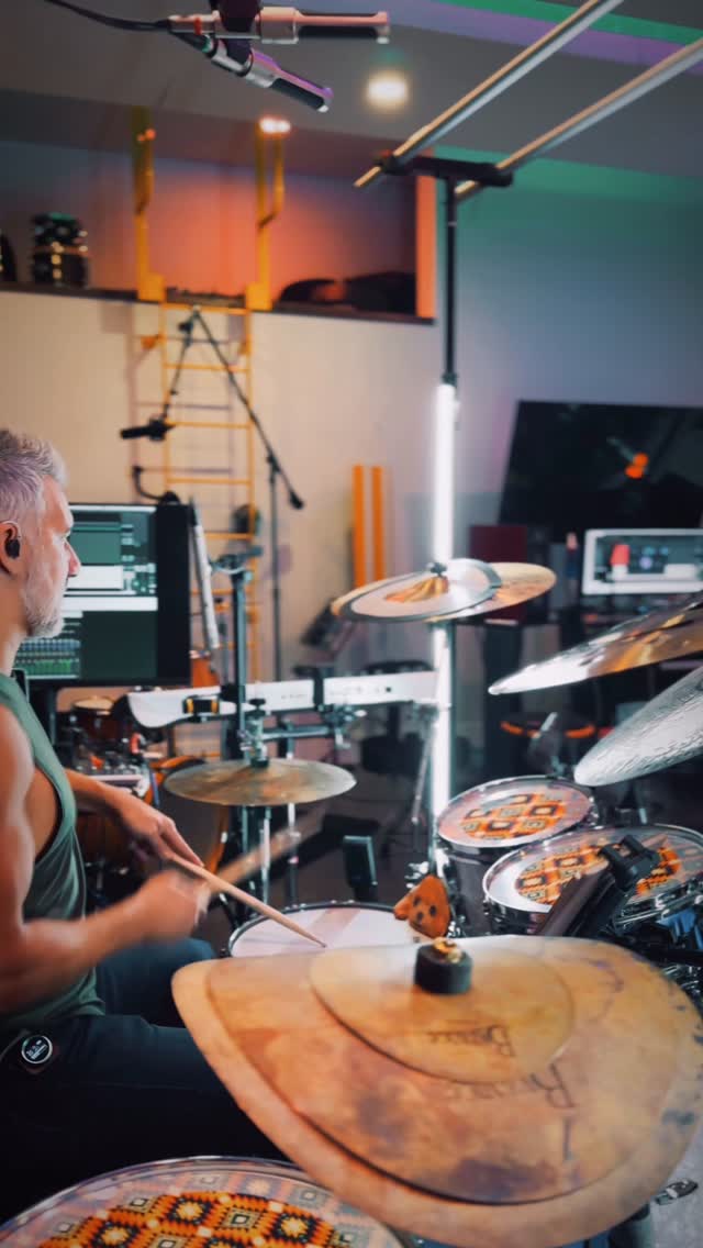 Instagram post by @nickybagzz for Vic Firth. Caption reads: Toozeday Grooveday. 🎧

 #vicfirth....