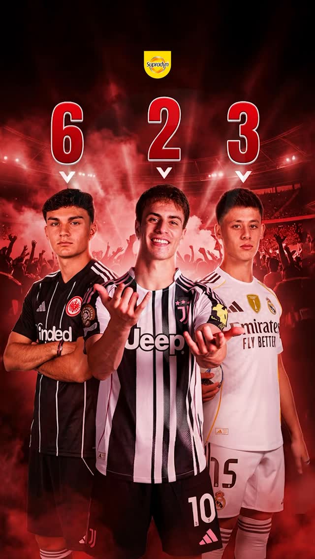 Instagram post by @hastalik_bufutbol for Supradyn Türkiye. Caption reads: 🚀⚡ En Çok Skor Katkısı Yapan 10 Genç Yetenek! ️....