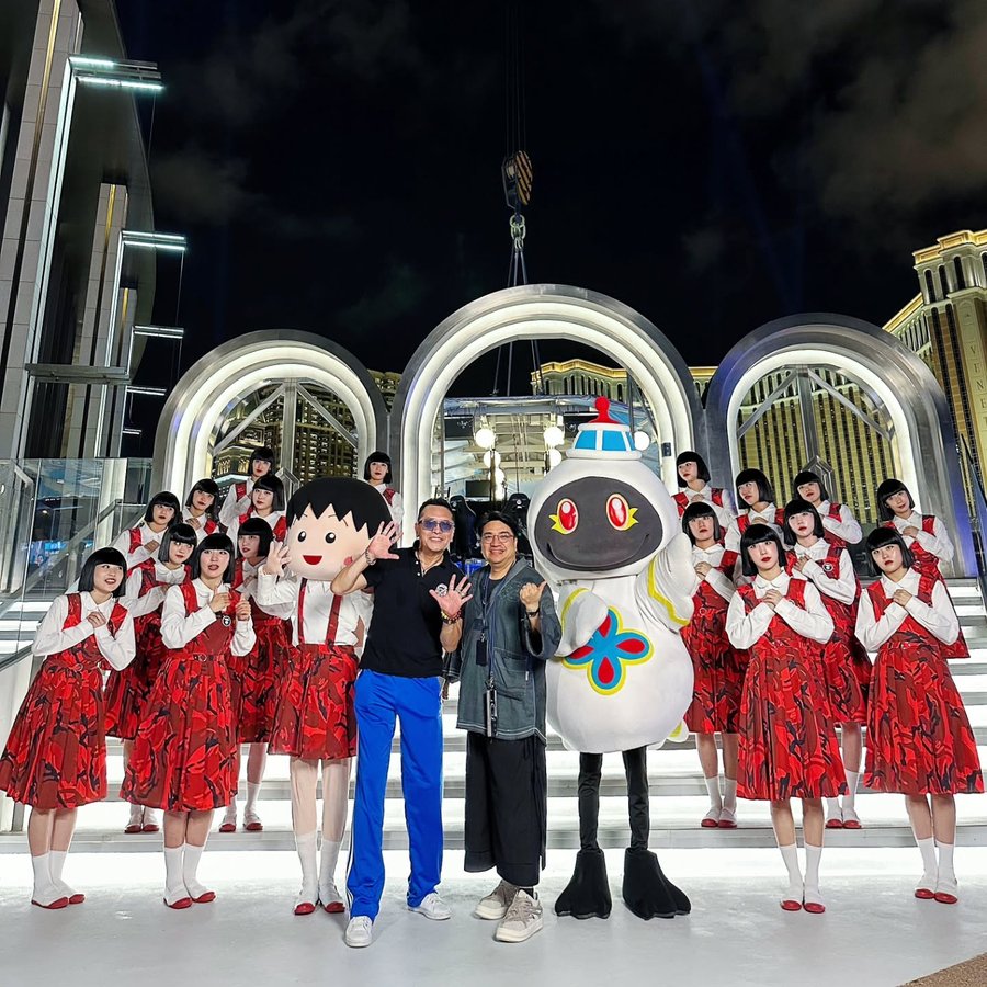 Instagram post by @bigdaddyglam for Shangri-La. Caption reads: THANK YOU TO MACAU TOURISM BOARD FOR HAVING US....