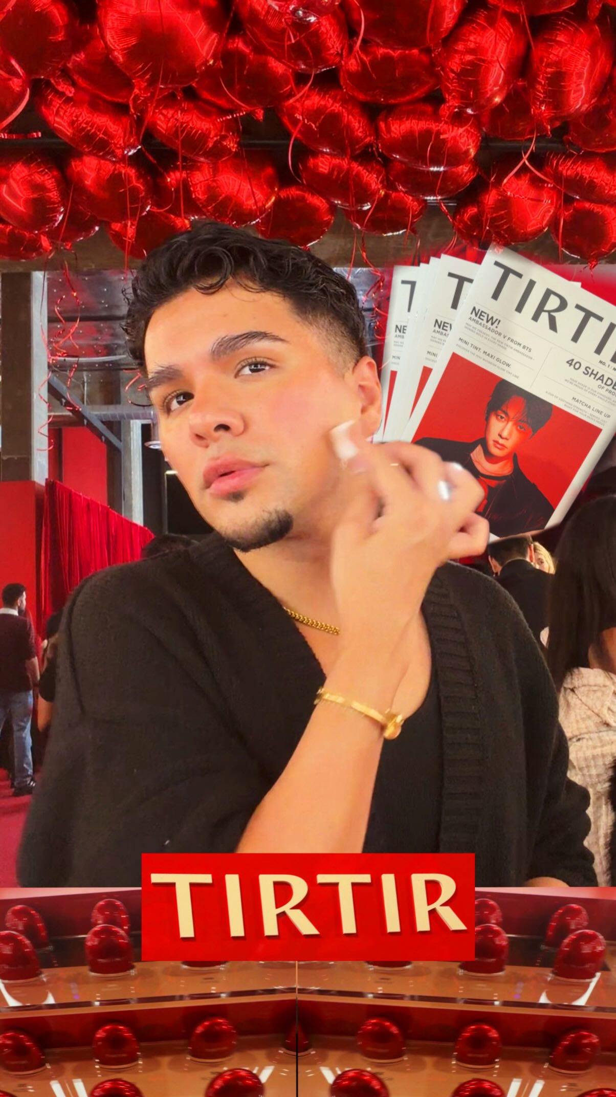 Instagram post by @gabrielzamora for TIRTIR. Caption reads: Let’s go to the TirTir LA Pop Up!!! ❤️ you can....